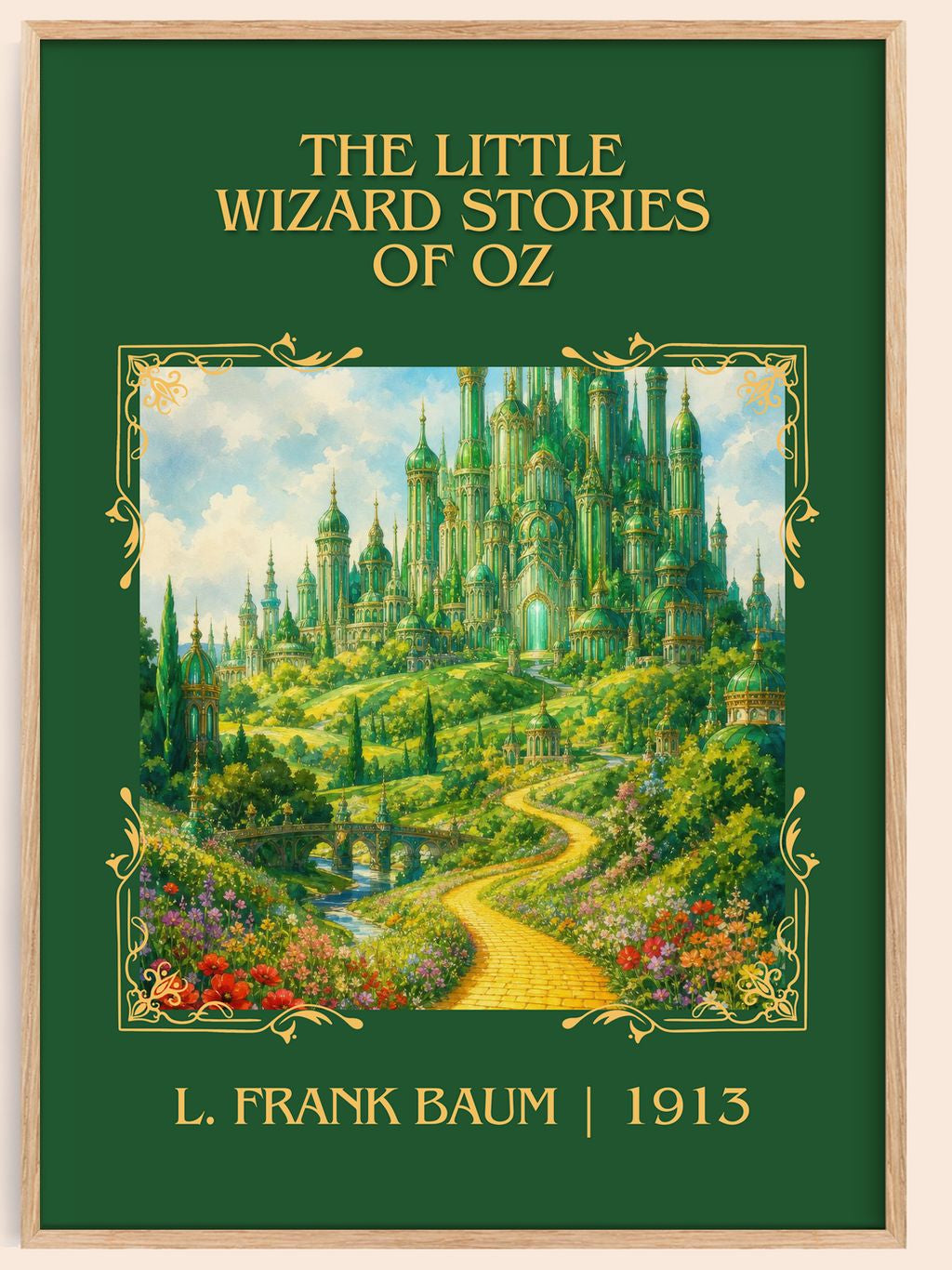 Little Wizard Stories Of Oz Classic Book Art Print by L. Frank Baum – book poster