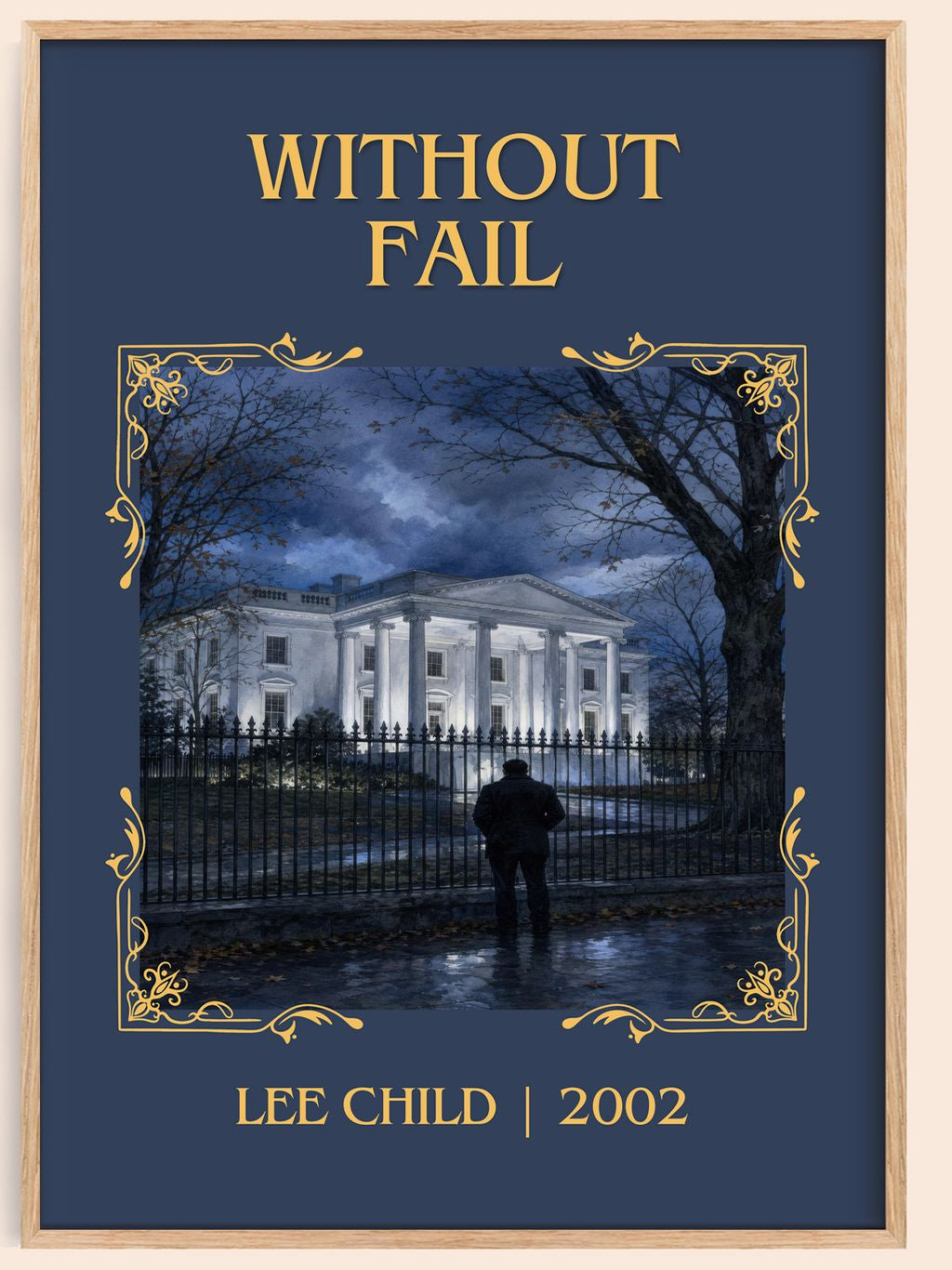 Without Fail Classic Book Art Print by Lee Child – book poster