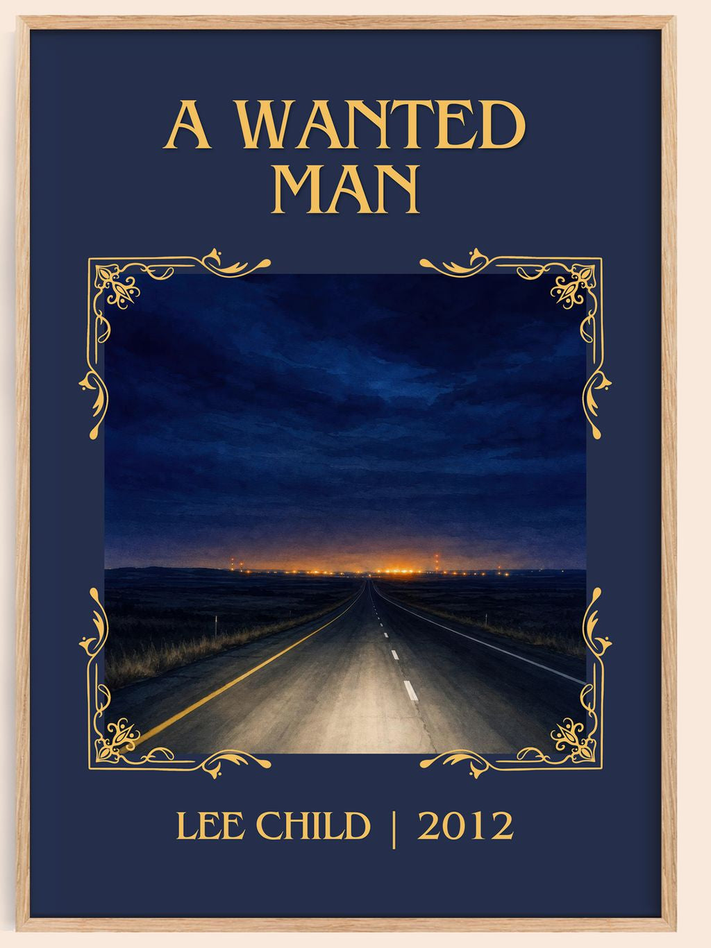 A Wanted Man Classic Book Art Print by Lee Child – book poster