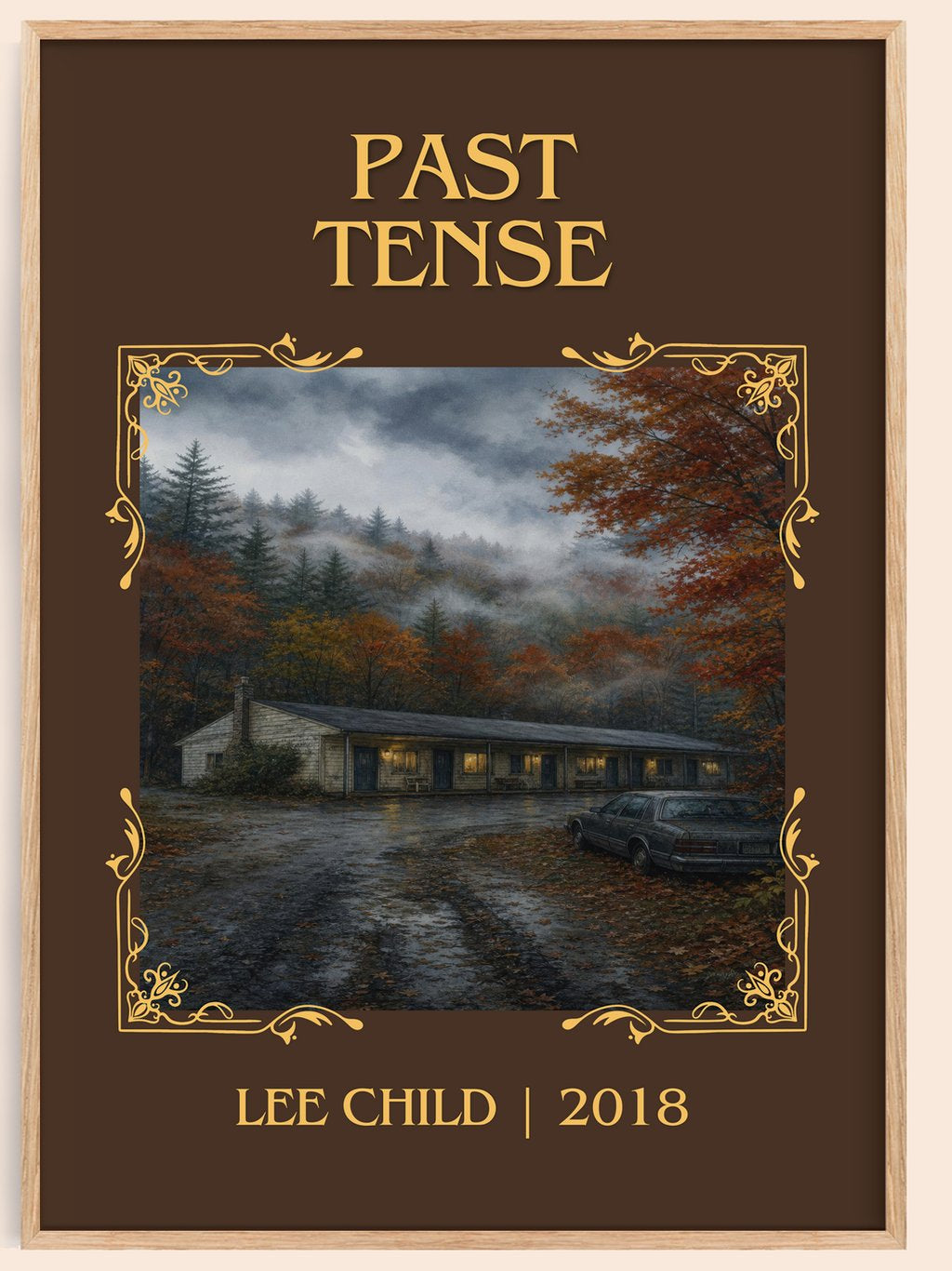 Past Tense Classic Book Art Print by Lee Child – book poster