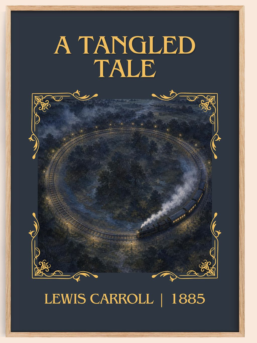 A Tangled Tale Classic Book Art Print by Lewis Carroll – book poster