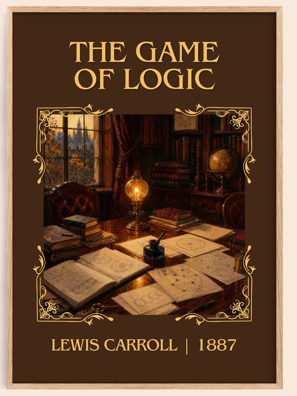 The Game Of Logic Classic Book Art Print by Lewis Carroll – book poster