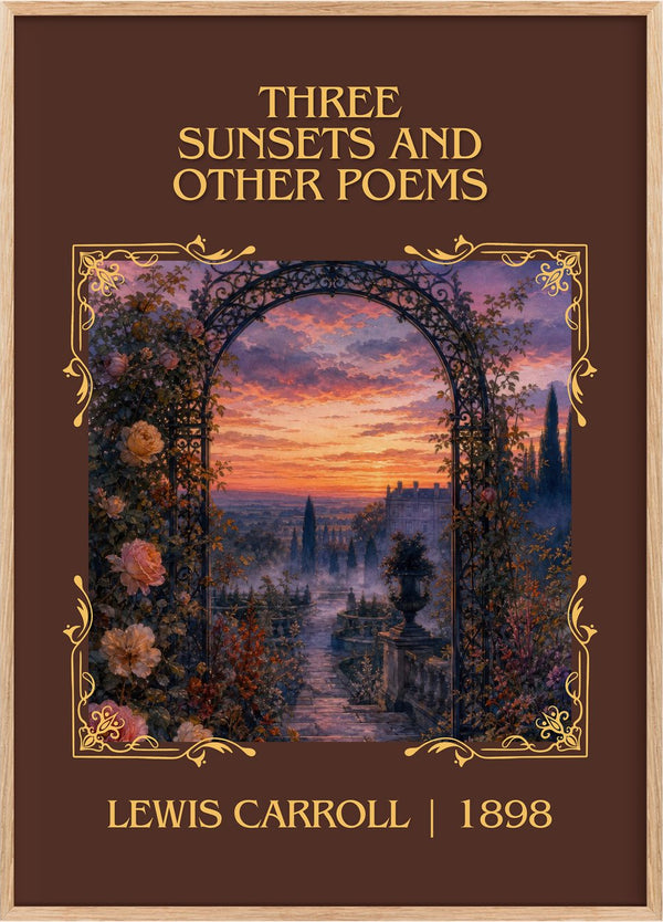 Three Sunsets And Other Poems Classic Book Art Print by Lewis Carroll