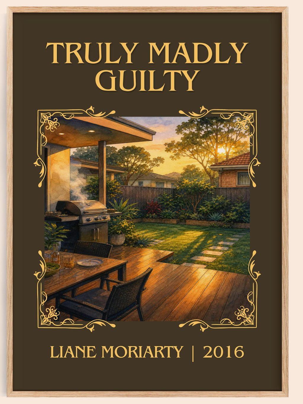Truly Madly Guilty Classic Book Art Print by Liane Moriarty – book poster
