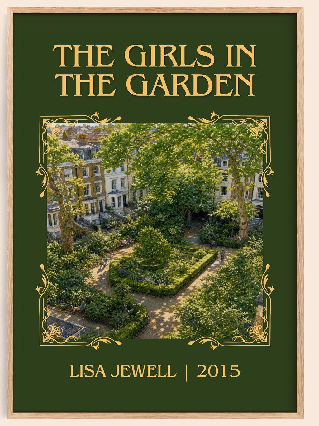 The Girls In The Garden Classic Book Art Print by Lisa Jewell – book poster