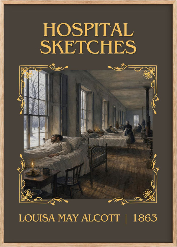 Hospital Sketches Classic Book Art Print by Louisa May Alcott