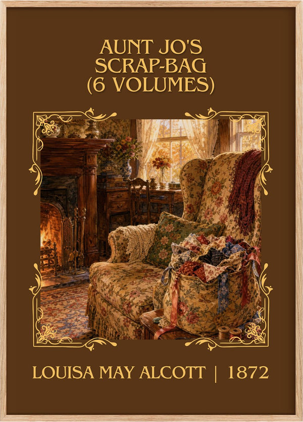Aunt Jo's Scrap-Bag (6 Volumes) Classic Book Art Print by L. Alcott