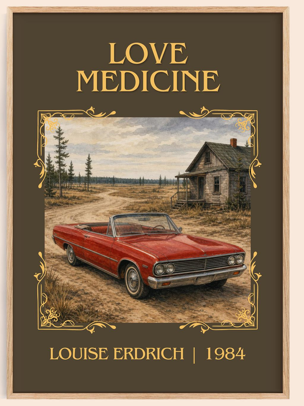 Love Medicine Classic Book Art Print by Louise Erdrich – book poster