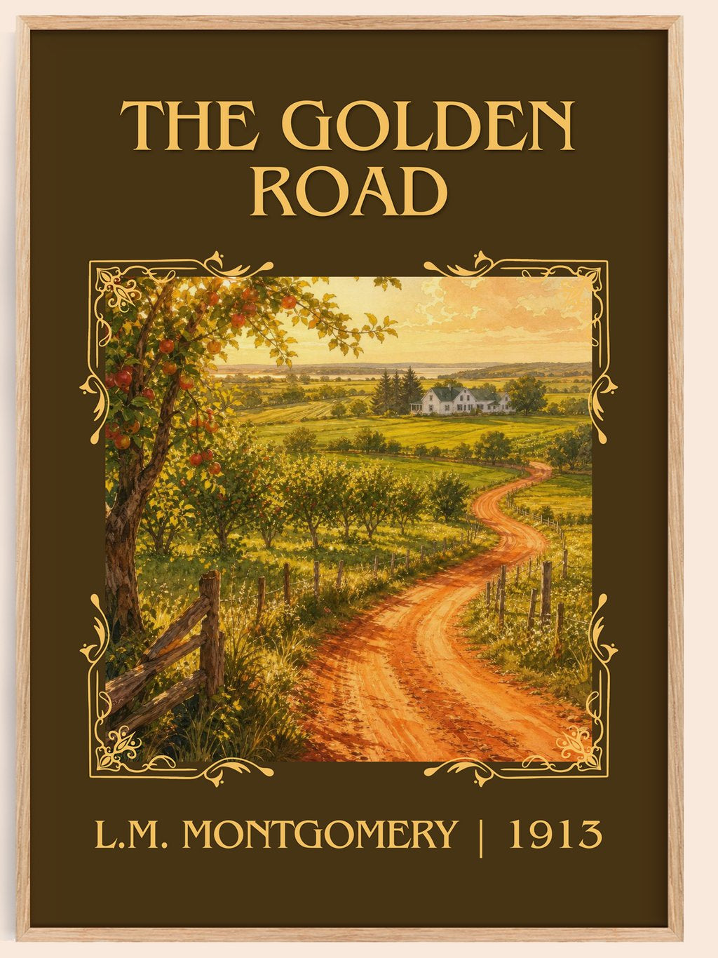 The Golden Road Classic Book Art Print by L.M. Montgomery – book poster