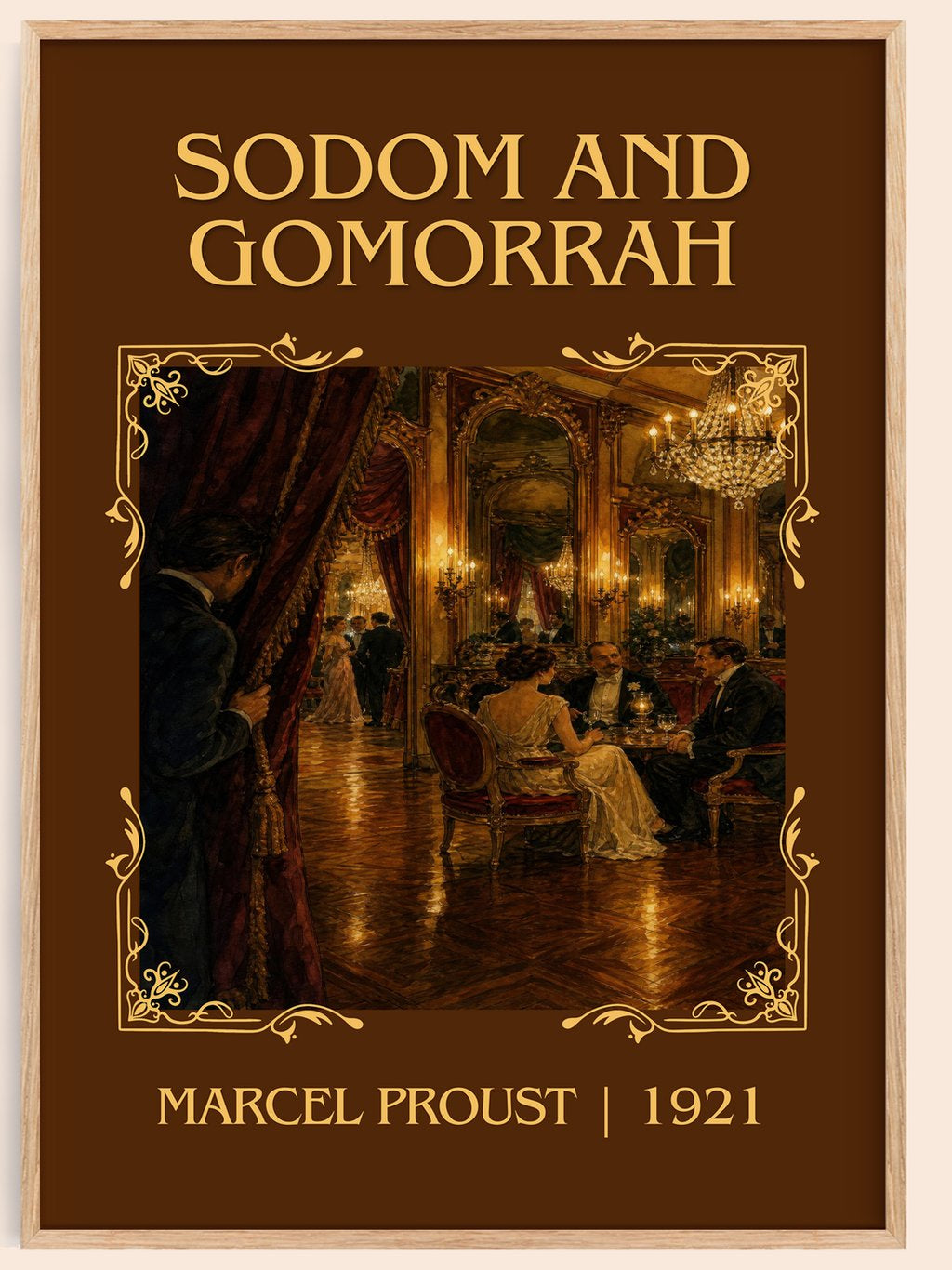 Sodom And Gomorrah Classic Book Art Print by Marcel Proust – book poster