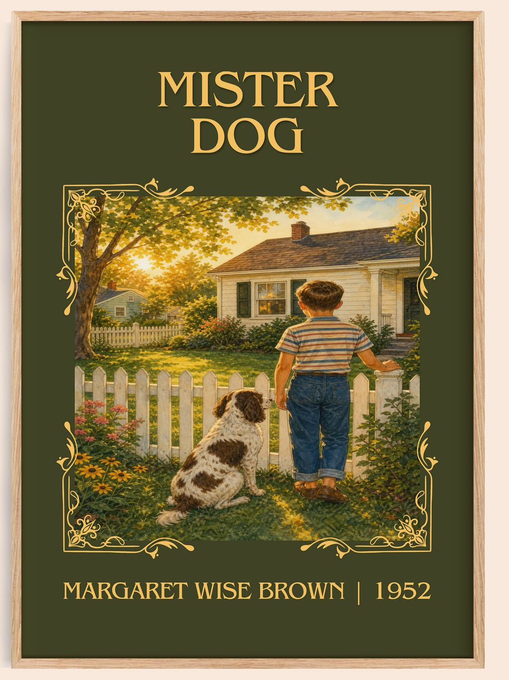 Mister Dog Classic Book Art Print by Margaret Wise Brown – book poster