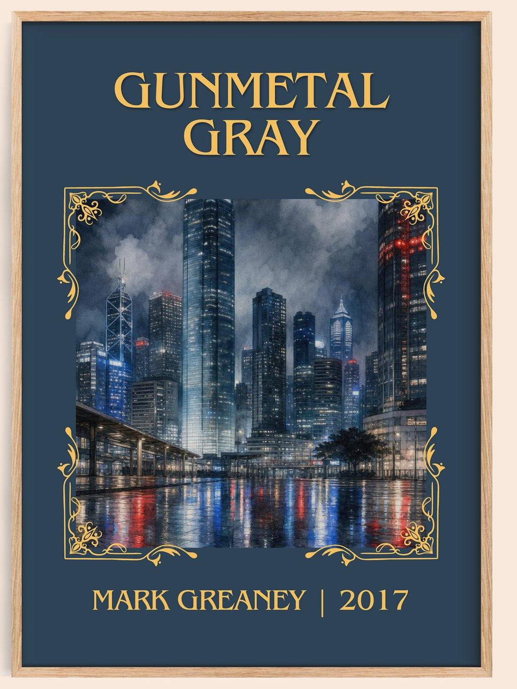 Gunmetal Gray Classic Book Art Print by Mark Greaney – book poster