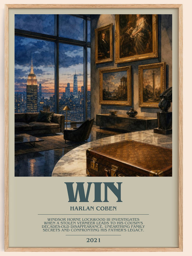 Win Bookish Wall Art by Harlan Coben