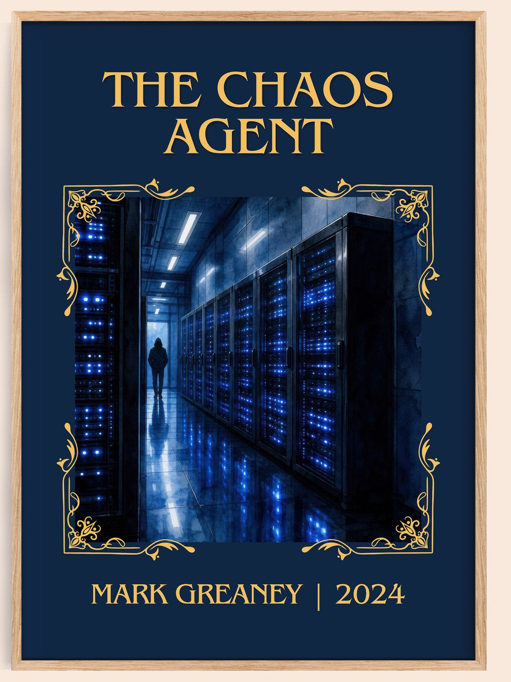The Chaos Agent Classic Book Art Print by Mark Greaney – book poster