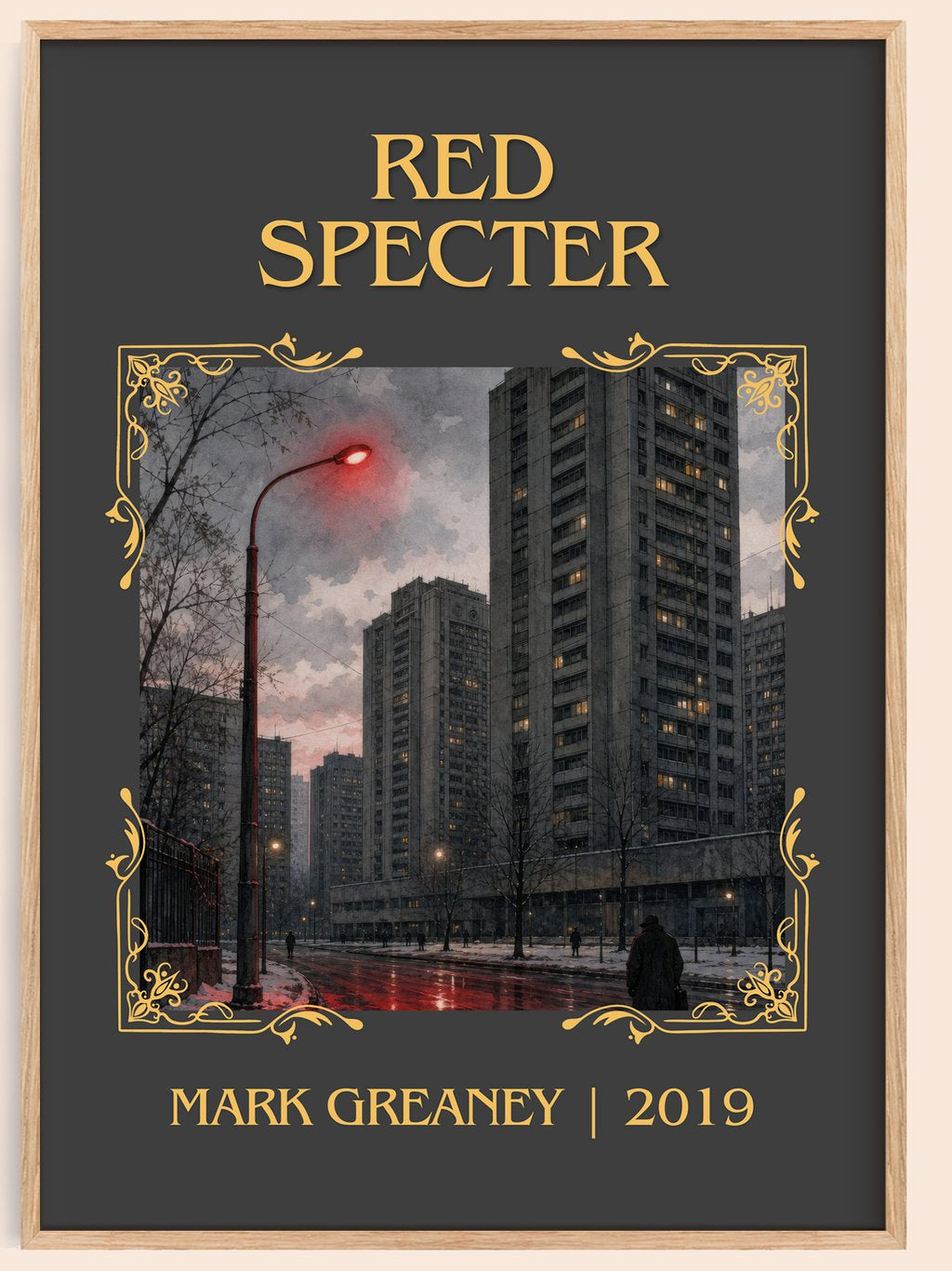 Red Specter Classic Book Art Print by Mark Greaney – book poster