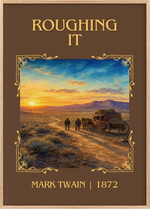 Roughing It Classic Book Art Print by Mark Twain