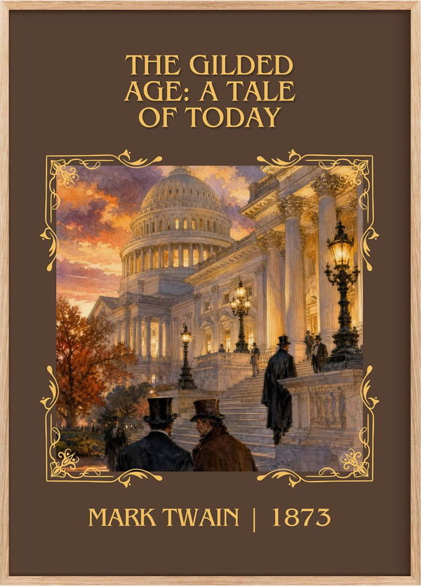 The Gilded Age: A Tale Of Today Classic Book Art Print by Mark Twain