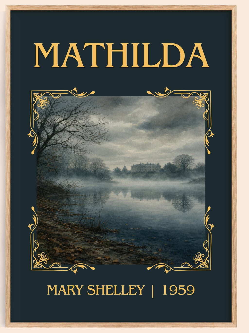 Mathilda Classic Book Art Print by Mary Shelley – book poster