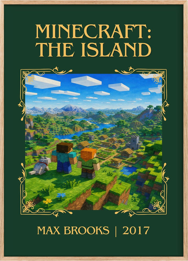 Minecraft: The Island Classic Book Art Print by Max Brooks