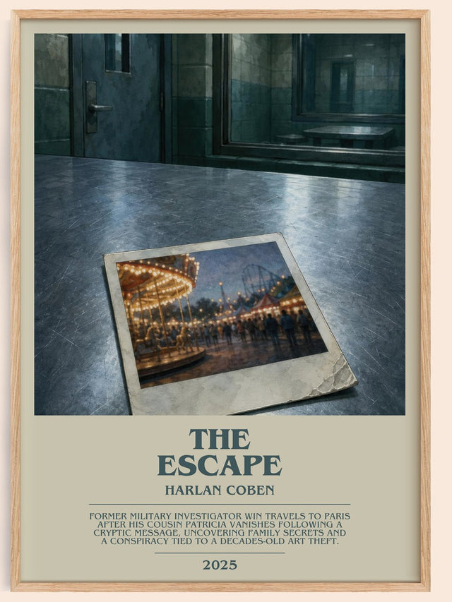 The Escape Bookish Wall Art by Harlan Coben