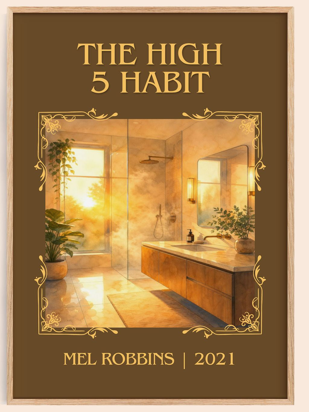 The High 5 Habit Classic Book Art Print by Mel Robbins – book poster
