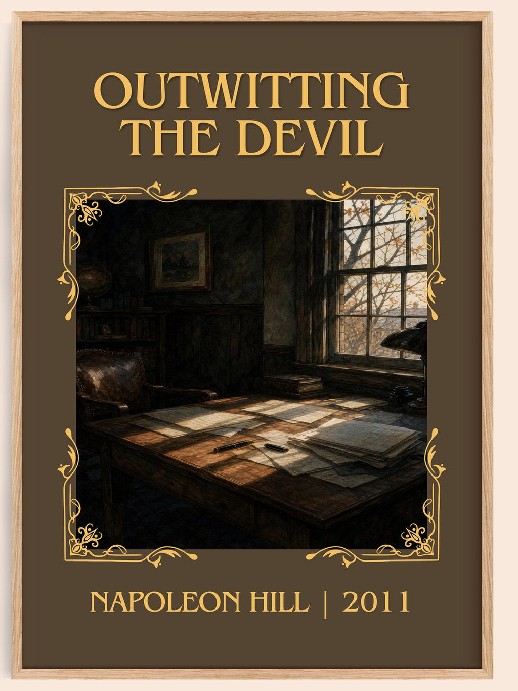 Outwitting The Devil Classic Book Art Print by Napoleon Hill – book poster