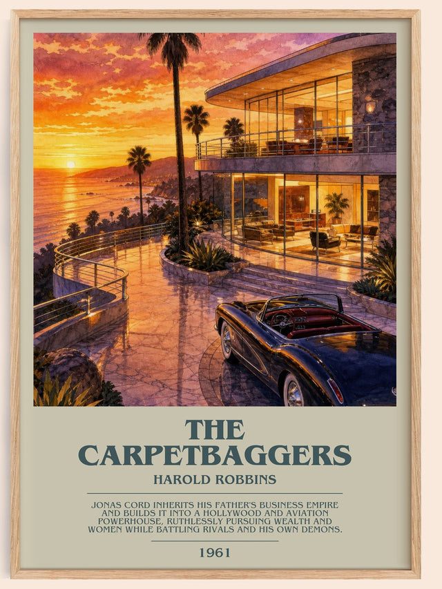 The Carpetbaggers Bookish Wall Art by Harold Robbins