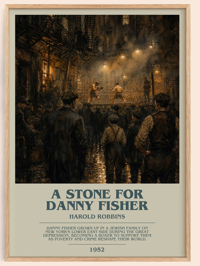 A Stone For Danny Fisher Bookish Wall Art by Harold Robbins
