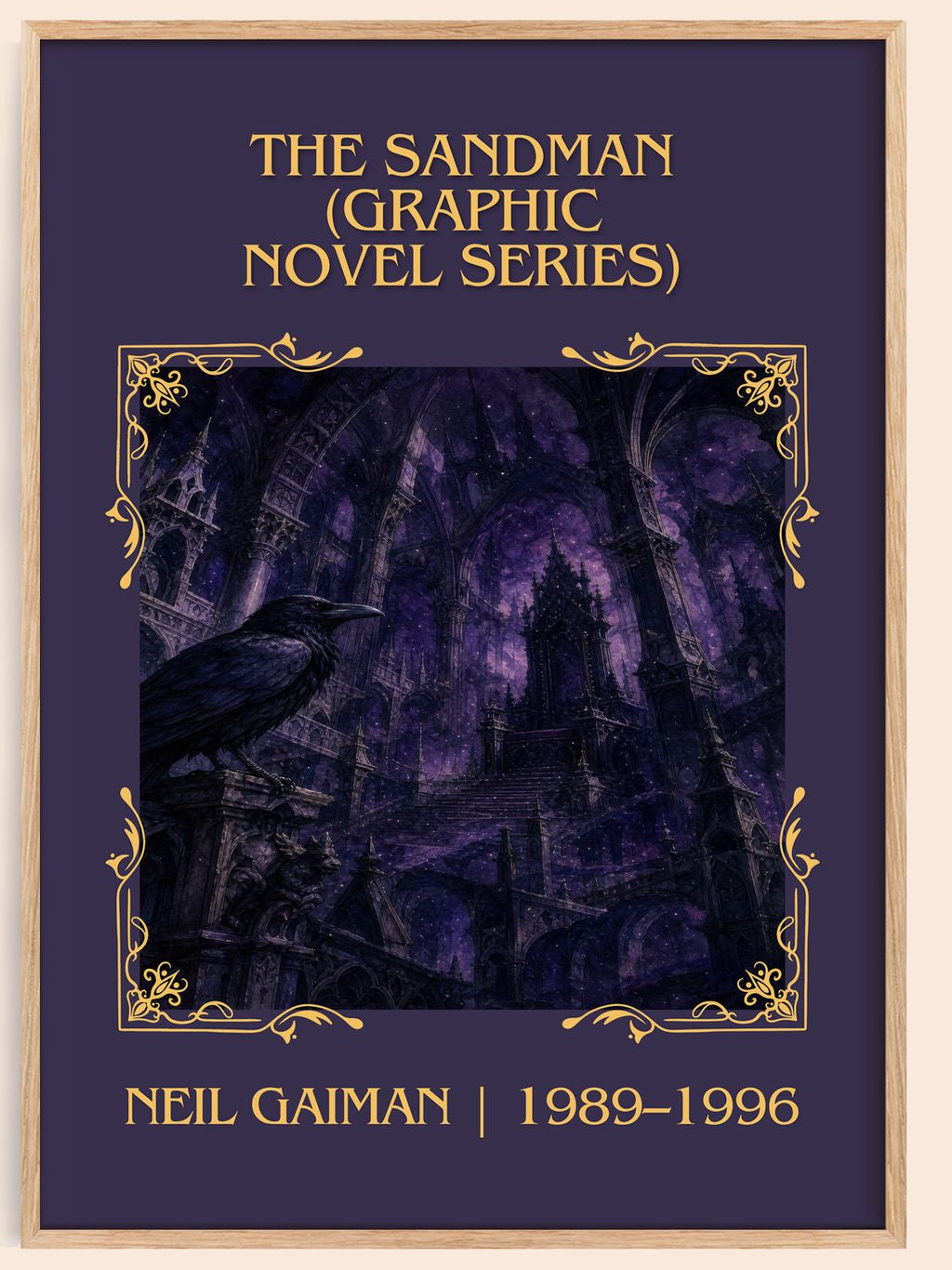 Sandman (Graphic Novel Series) Classic Book Art Print by Neil Gaiman – book poster