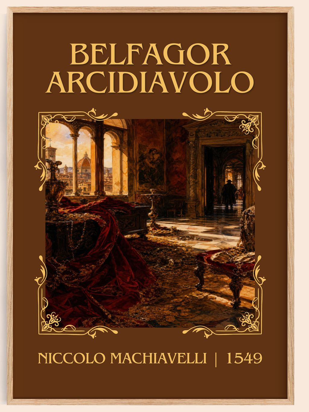 Belfagor Arcidiavolo Classic Book Art Print by Niccolò Machiavelli – book poster