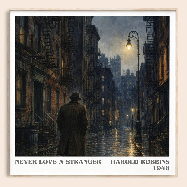 Never Love A Stranger Literary Art Print by Harold Robbins