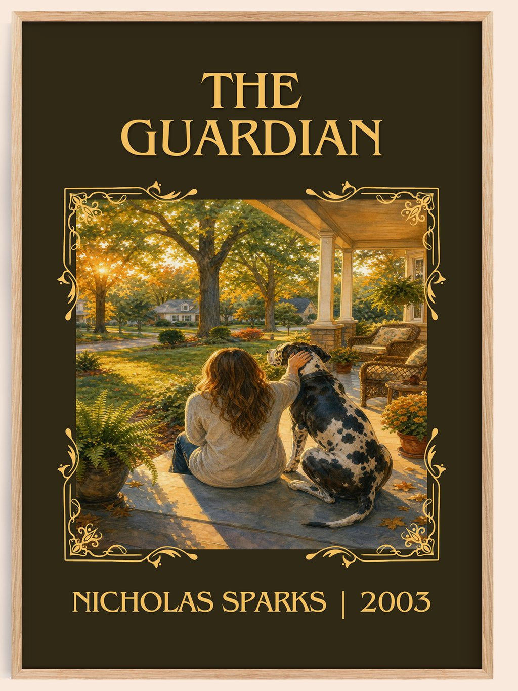 The Guardian Classic Book Art Print by Nicholas Sparks – book poster