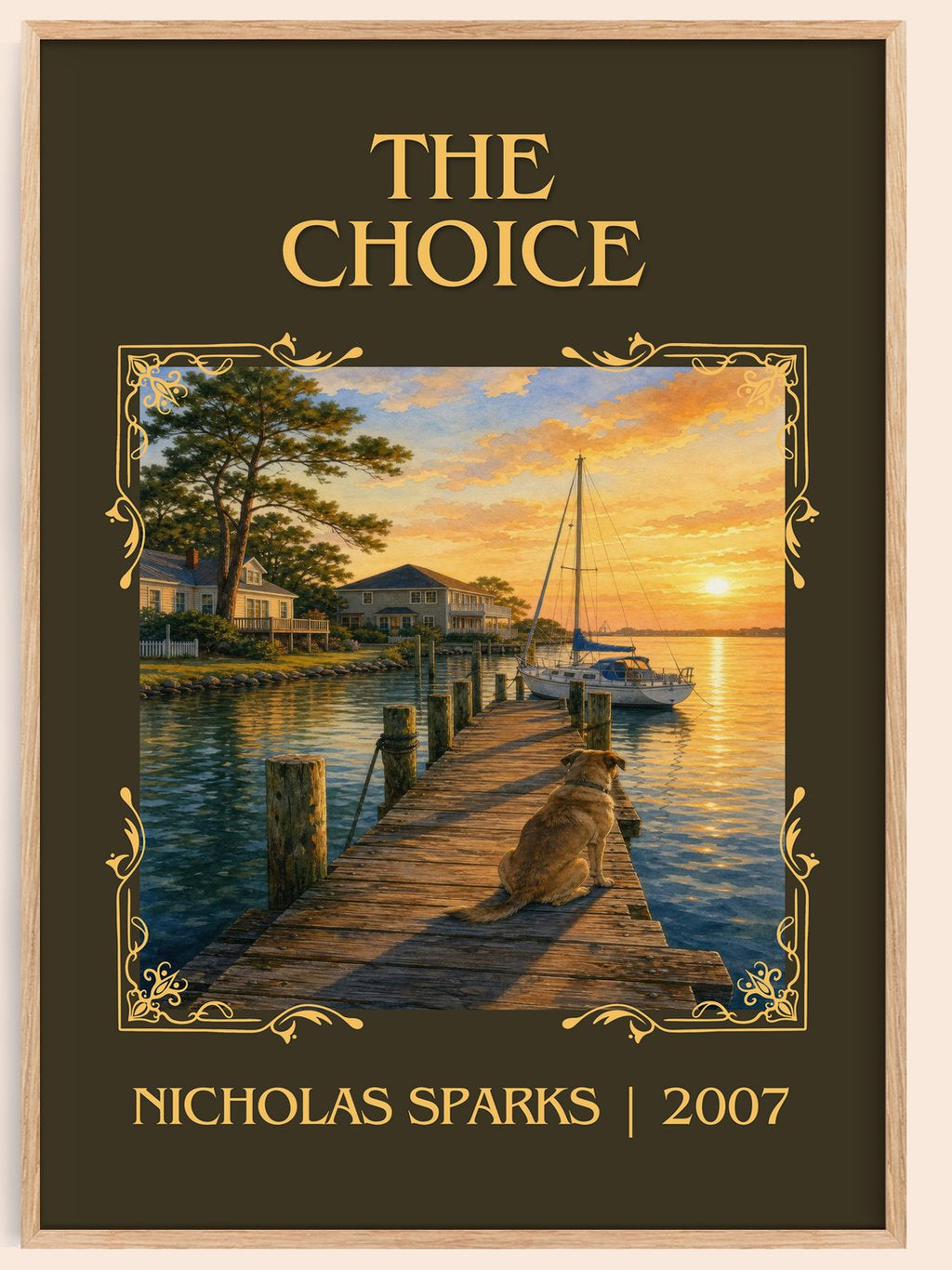 The Choice Classic Book Art Print by Nicholas Sparks – book poster