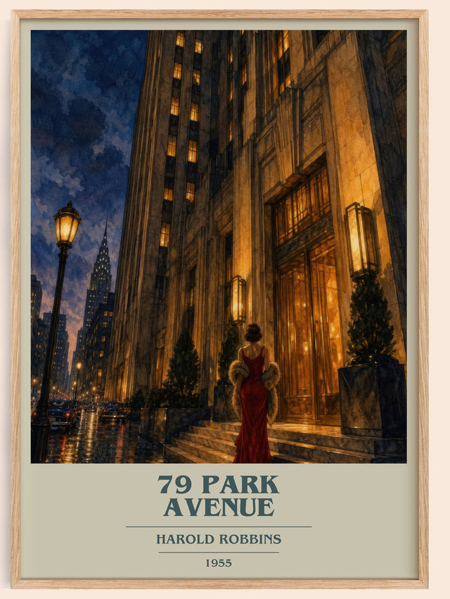 79 Park Avenue Book Cover Poster by Harold Robbins