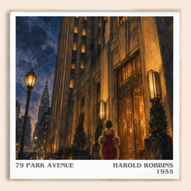79 Park Avenue Literary Art Print by Harold Robbins