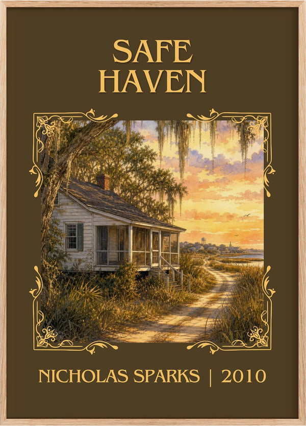 Safe Haven Classic Book Art Print by Nicholas Sparks