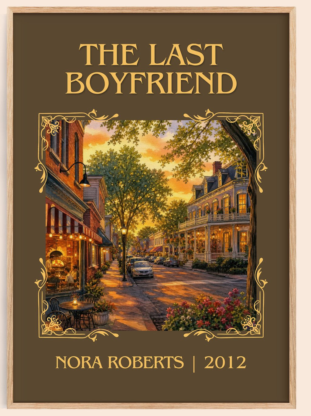 The Last Boyfriend Classic Book Art Print by Nora Roberts – book poster