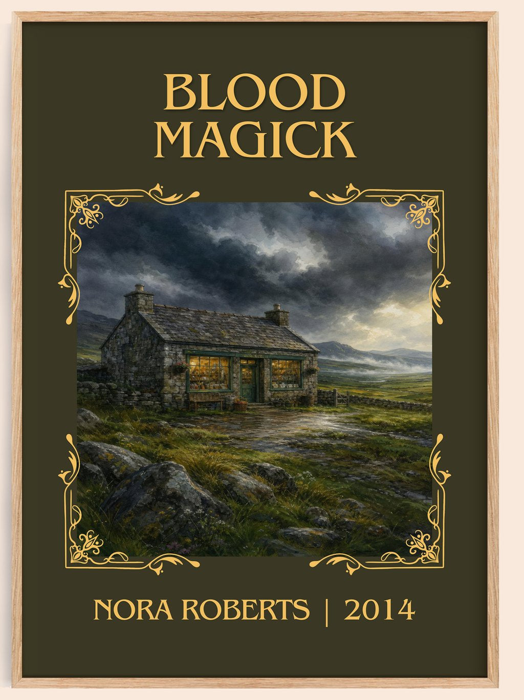 Blood Magick Classic Book Art Print by Nora Roberts – book poster