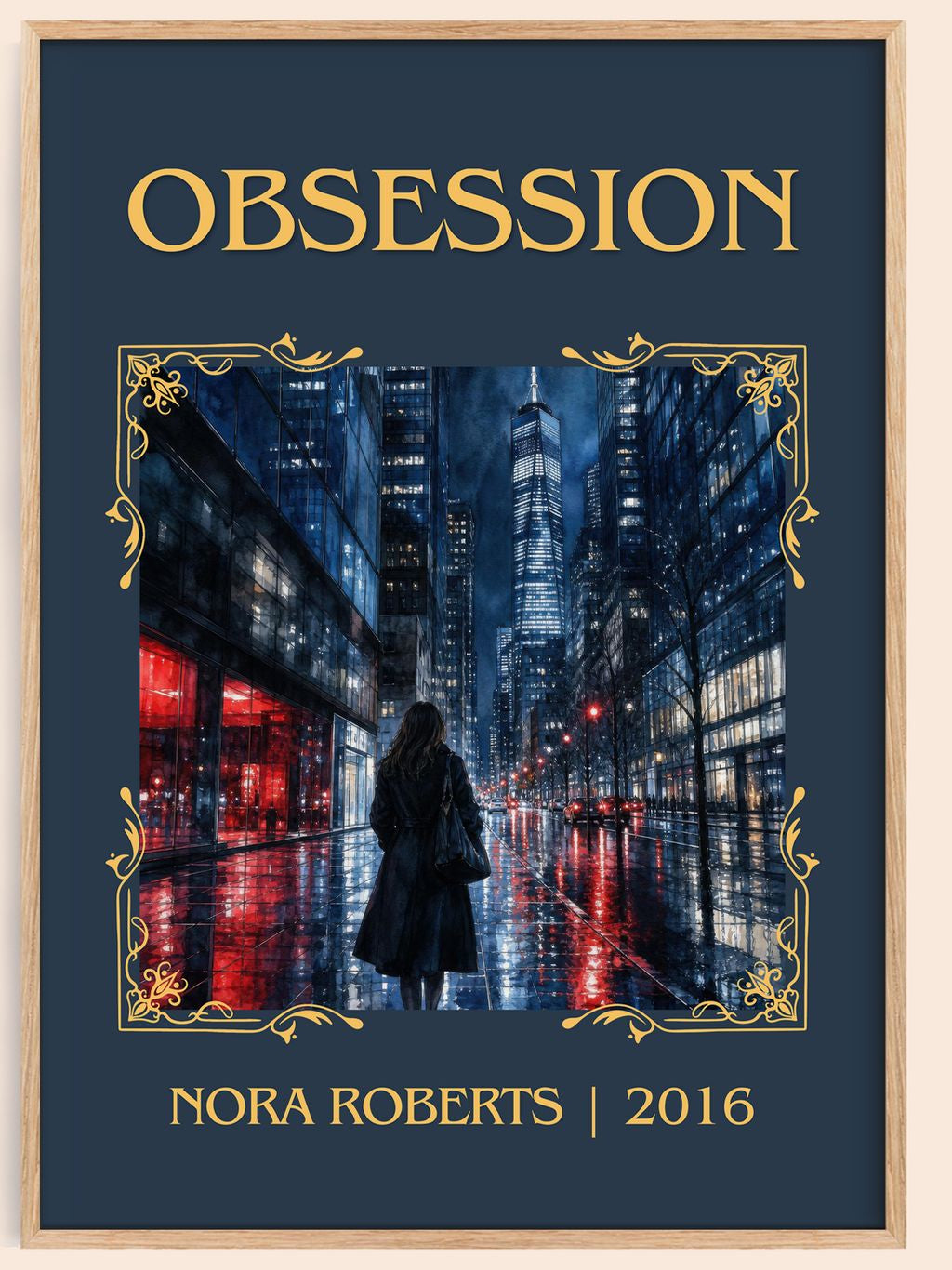 Obsession Classic Book Art Print by Nora Roberts – book poster