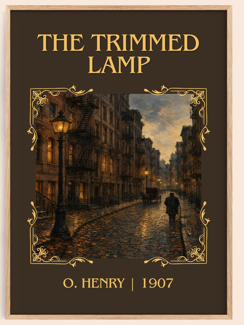 The Trimmed Lamp Classic Book Art Print by O. Henry – book poster