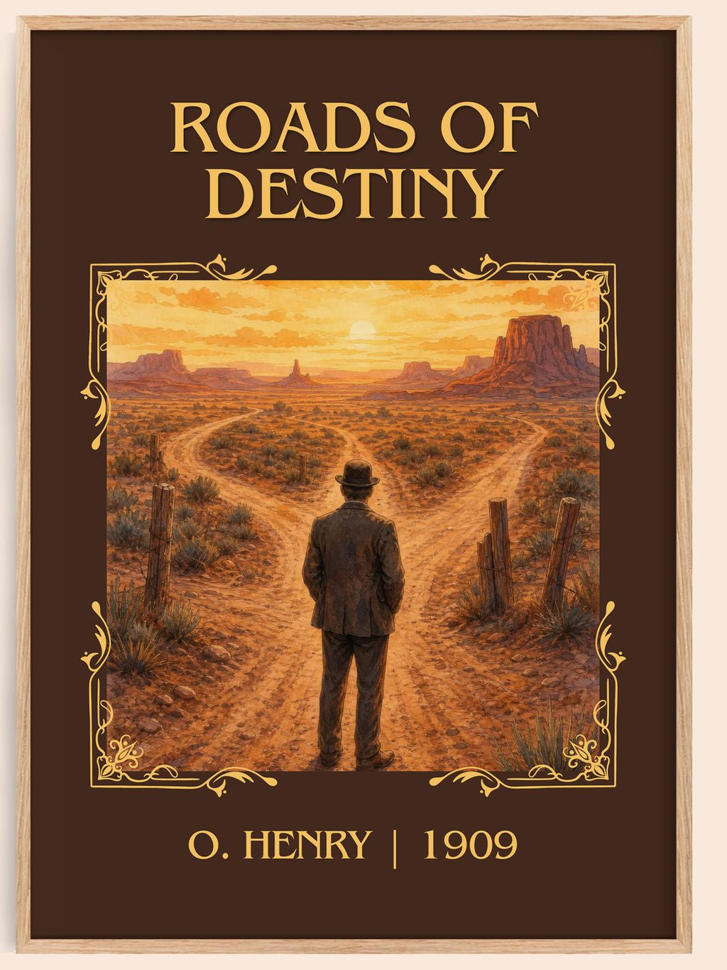 Roads Of Destiny Classic Book Art Print by O. Henry – book poster