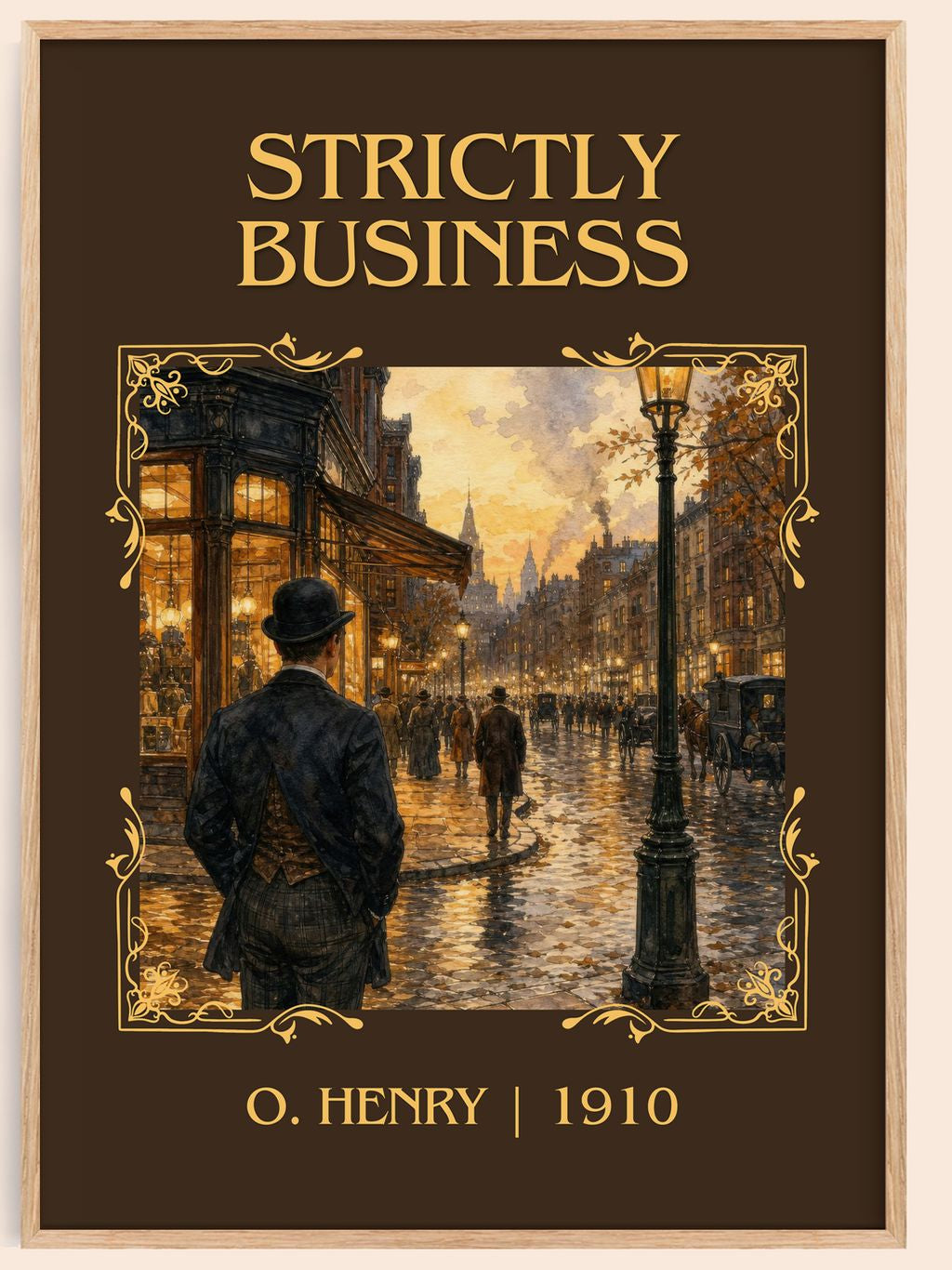 Strictly Business Classic Book Art Print by O. Henry – book poster