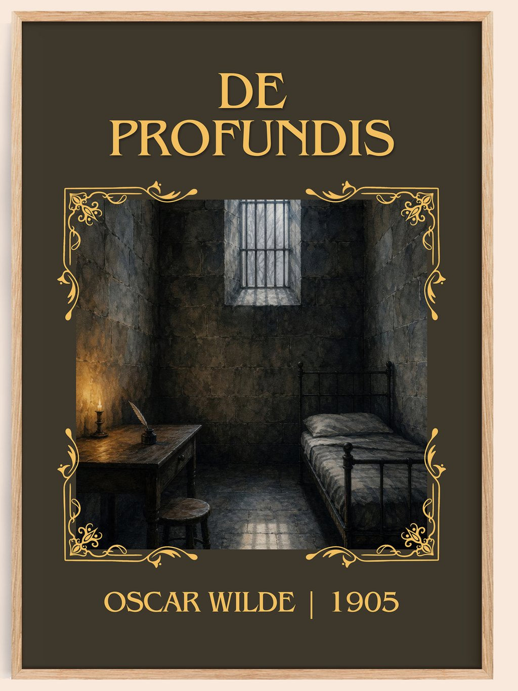 De Profundis Classic Book Art Print by Oscar Wilde – book poster