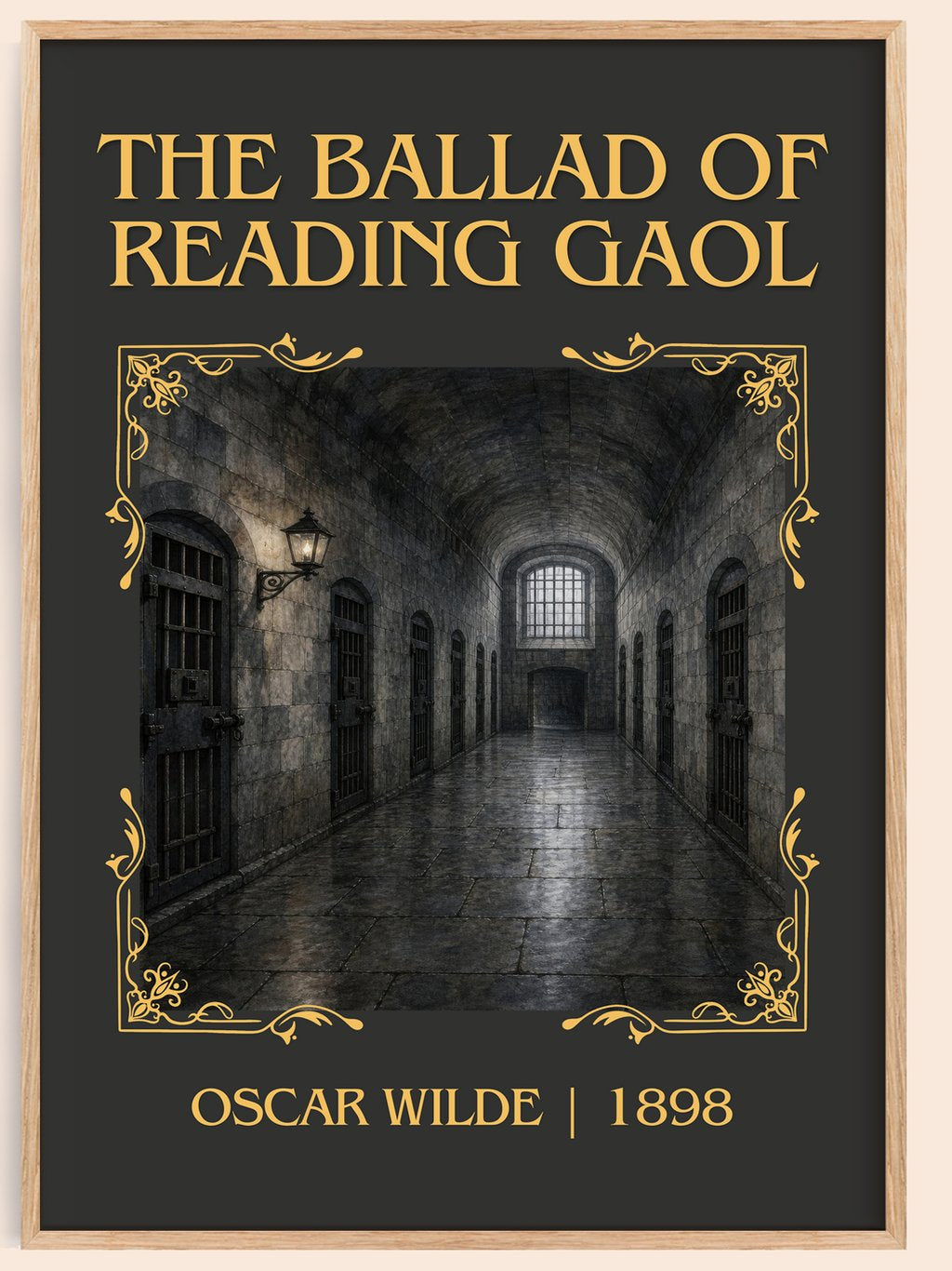 The Ballad Of Reading Gaol Classic Book Art Print by Oscar Wilde – book poster