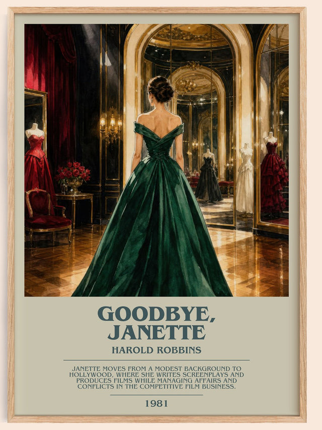 Goodbye, Janette Bookish Wall Art by Harold Robbins