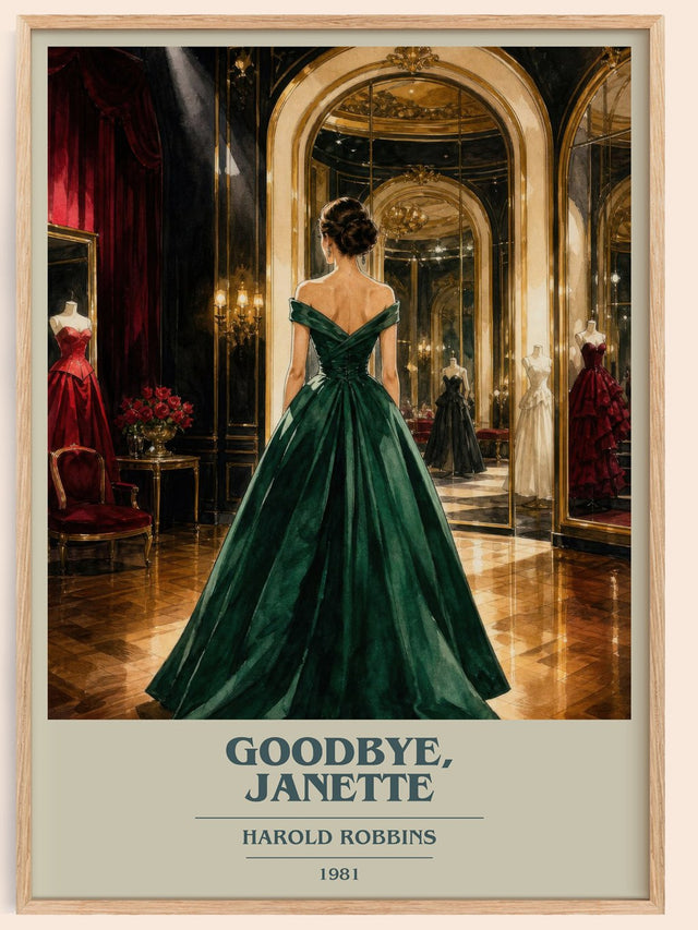 Goodbye, Janette Book Cover Poster by Harold Robbins