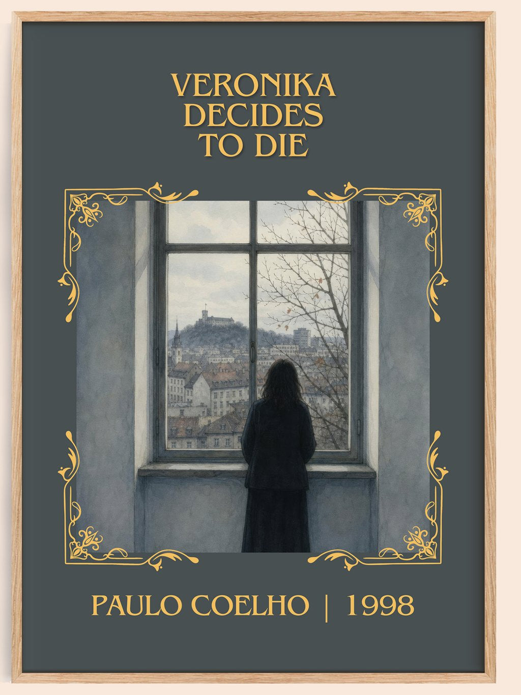 Veronika Decides To Die Classic Book Art Print by Paulo Coelho – book poster