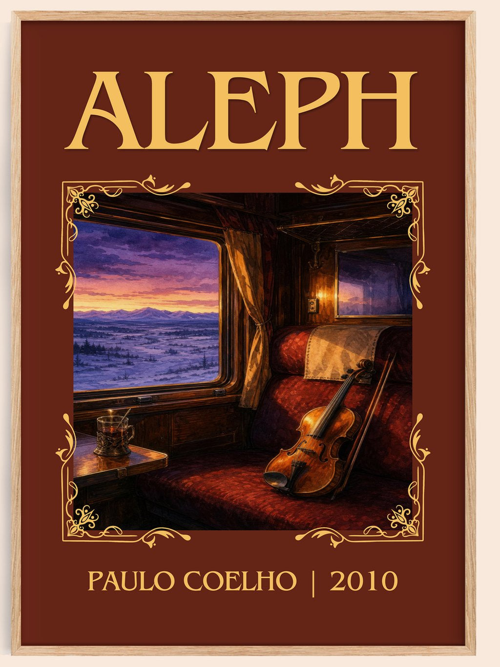 Aleph Classic Book Art Print by Paulo Coelho – book poster