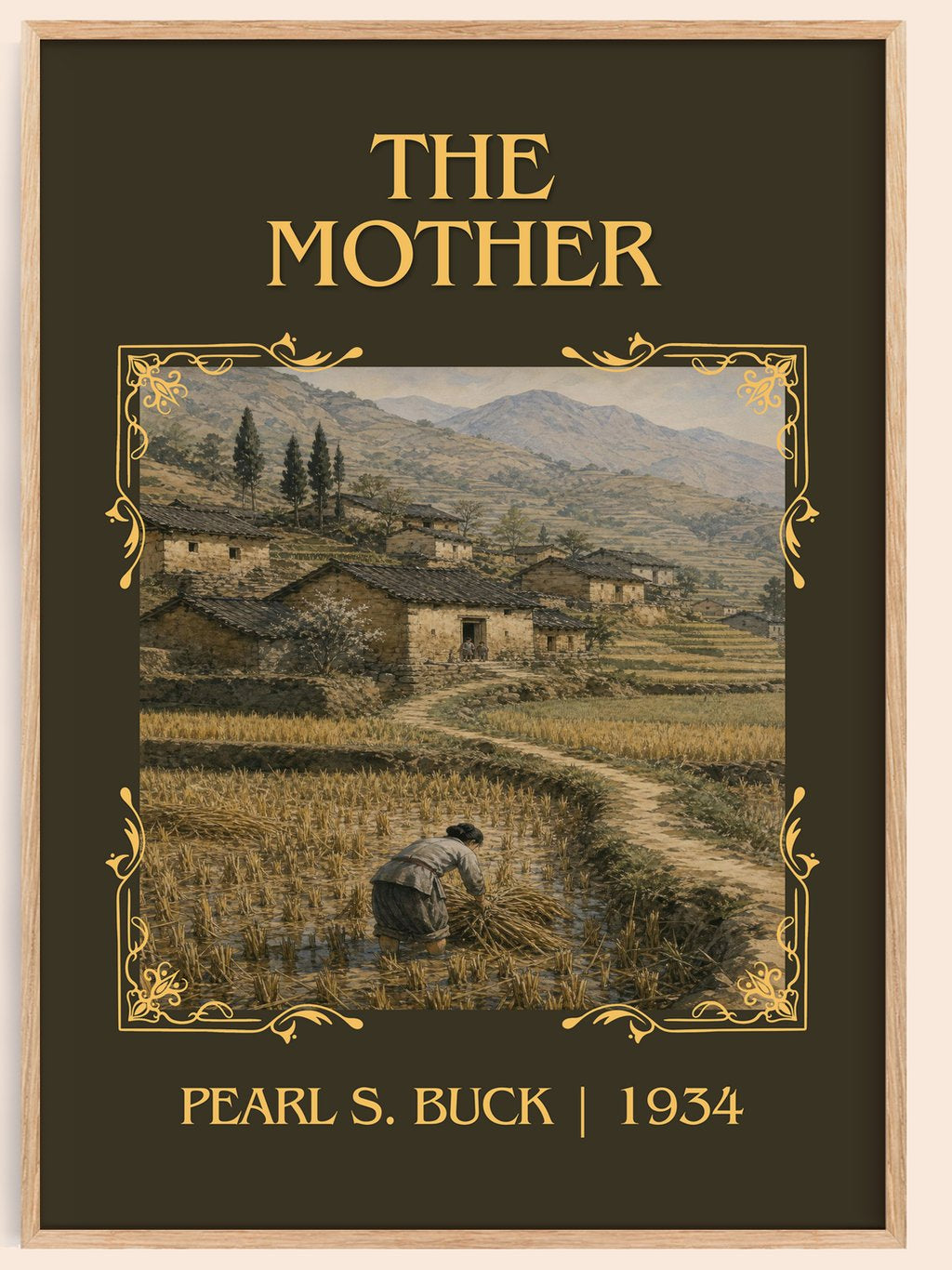 The Mother Classic Book Art Print by Pearl S. Buck – book poster