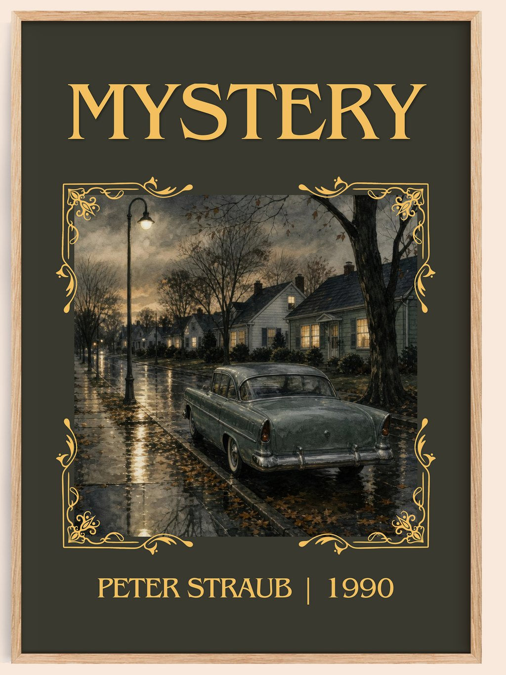 Mystery Classic Book Art Print by Peter Straub – book poster
